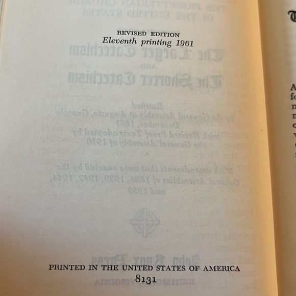 The Confession Of Faith of the Presbyterian Church w/Larger & Shorter Catechism - Picture 4 of 15